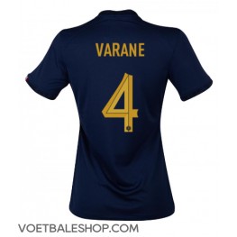 Frankrijk Raphael Varane #4 Thuis tenue Dames WK 2022 Korte Mouw
