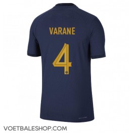 Frankrijk Raphael Varane #4 Thuis tenue WK 2022 Korte Mouw