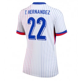 Frankrijk Theo Hernandez #22 Uit tenue Dames EK 2024 Korte Mouw