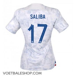 Frankrijk William Saliba #17 Uit tenue Dames WK 2022 Korte Mouw