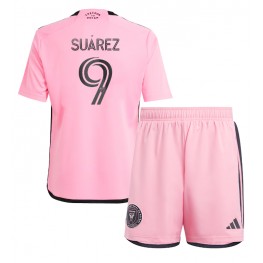 Inter Miami Luis Suarez #9 Thuis tenue Kids 2024-25 Korte Mouw (+ Korte broeken)