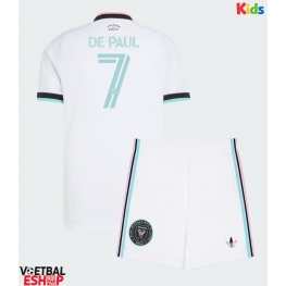 Inter Miami Rodrigo De Paul #7 Derde tenue Kids 2026-27 Korte Mouw (+ Korte broeken)