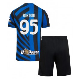 Inter Milan Alessandro Bastoni #95 Thuis tenue Kids 2024-25 Korte Mouw (+ Korte broeken)