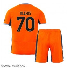 Inter Milan Alexis Sanchez #70 Derde tenue Kids 2023-24 Korte Mouw (+ Korte broeken)