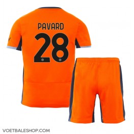 Inter Milan Benjamin Pavard #28 Derde tenue Kids 2023-24 Korte Mouw (+ Korte broeken)