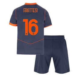 Inter Milan Davide Frattesi #16 Derde tenue Kids 2025-26 Korte Mouw (+ Korte broeken)