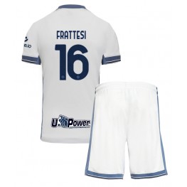 Inter Milan Davide Frattesi #16 Uit tenue Kids 2024-25 Korte Mouw (+ Korte broeken)