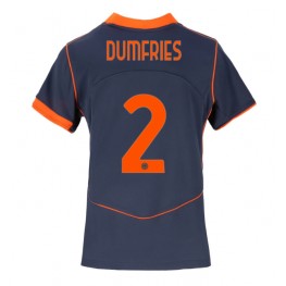Inter Milan Denzel Dumfries #2 Derde tenue Dames 2025-26 Korte Mouw