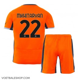 Inter Milan Henrikh Mkhitaryan #22 Derde tenue Kids 2023-24 Korte Mouw (+ Korte broeken)