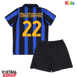 Inter Milan Henrikh Mkhitaryan #22 Thuis tenue Kids 2026-27 Korte Mouw (+ Korte broeken)