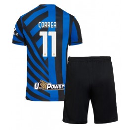 Inter Milan Joaquin Correa #11 Thuis tenue Kids 2024-25 Korte Mouw (+ Korte broeken)