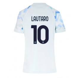 Inter Milan Lautaro Martinez #10 Uit tenue Dames 2025-26 Korte Mouw