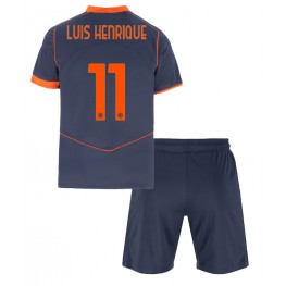 Inter Milan Luis Henrique #11 Derde tenue Kids 2025-26 Korte Mouw (+ Korte broeken)