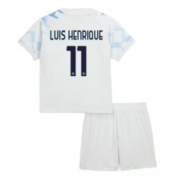 Inter Milan Luis Henrique #11 Uit tenue Kids 2025-26 Korte Mouw (+ Korte broeken)