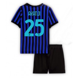 Inter Milan Manuel Akanji #25 Thuis tenue Kids 2025-26 Korte Mouw (+ Korte broeken)