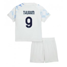 Inter Milan Marcus Thuram #9 Uit tenue Kids 2025-26 Korte Mouw (+ Korte broeken)