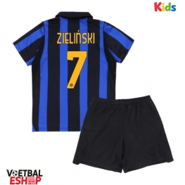 Inter Milan Piotr Zielinski #7 Thuis tenue Kids 2026-27 Korte Mouw (+ Korte broeken)