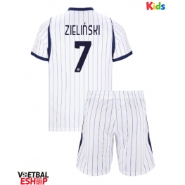 Inter Milan Piotr Zielinski #7 Uit tenue Kids 2026-27 Korte Mouw (+ Korte broeken)