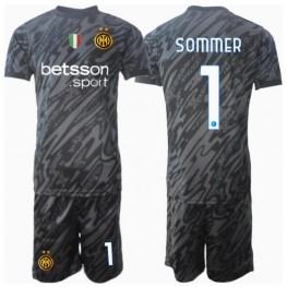 Inter Milan Yann Sommer #1 Keeper Derde tenue Kids 2024-25 Korte Mouw (+ Korte broeken)