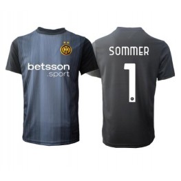Inter Milan Yann Sommer #1 Keeper Thuis tenue 2025-26 Korte Mouw Inter Milan Yann Sommer #1 Keeper Thuis tenue 2025-26 Korte Mouw