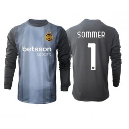 Inter Milan Yann Sommer #1 Keeper Thuis tenue 2025-26 Lange Mouw Inter Milan Yann Sommer #1 Keeper Thuis tenue 2025-26 Lange Mouw