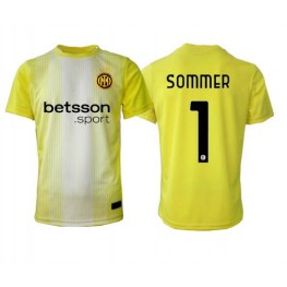 Inter Milan Yann Sommer #1 Keeper Uit tenue 2025-26 Korte Mouw Inter Milan Yann Sommer #1 Keeper Uit tenue 2025-26 Korte Mouw