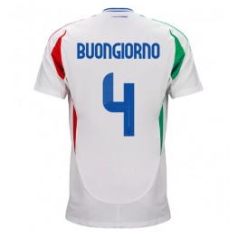 Italië Alessandro Buongiorno #4 Uit tenue EK 2024 Korte Mouw
