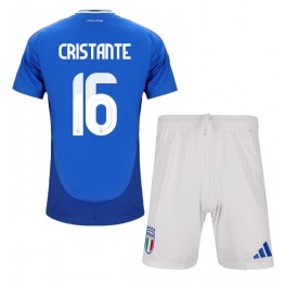 Italië Bryan Cristante #16 Thuis tenue Kids EK 2024 Korte Mouw (+ Korte broeken)