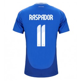 Italië Giacomo Raspadori #11 Thuis tenue EK 2024 Korte Mouw