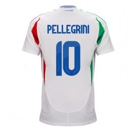 Italië Lorenzo Pellegrini #10 Uit tenue EK 2024 Korte Mouw