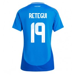 Italië Mateo Retegui #19 Thuis tenue Dames EK 2024 Korte Mouw