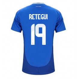 Italië Mateo Retegui #19 Thuis tenue EK 2024 Korte Mouw