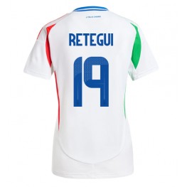 Italië Mateo Retegui #19 Uit tenue Dames EK 2024 Korte Mouw