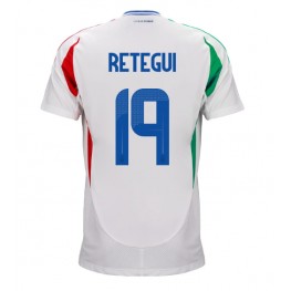 Italië Mateo Retegui #19 Uit tenue EK 2024 Korte Mouw