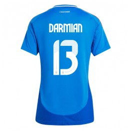 Italië Matteo Darmian #13 Thuis tenue Dames EK 2024 Korte Mouw