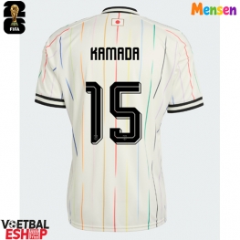 Japan Daichi Kamada #15 Uit tenue WK 2026 Korte Mouw