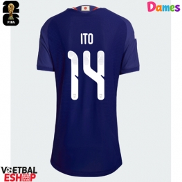 Japan Junya Ito #14 Thuis tenue Dames WK 2026 Korte Mouw