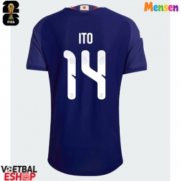Japan Junya Ito #14 Thuis tenue WK 2026 Korte Mouw