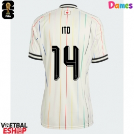 Japan Junya Ito #14 Uit tenue Dames WK 2026 Korte Mouw