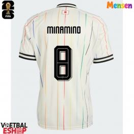 Japan Takumi Minamino #8 Uit tenue WK 2026 Korte Mouw