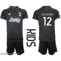 Juventus Alex Sandro #12 Derde tenue Kids 2023-24 Korte Mouw (+ Korte broeken)