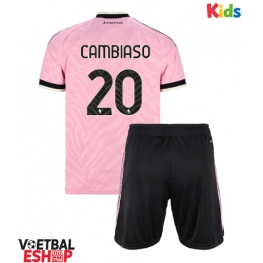 Juventus Andrea Cambiaso #20 Uit tenue Kids 2026-27 Korte Mouw (+ Korte broeken)