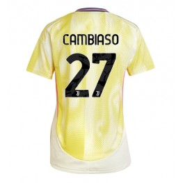 Juventus Andrea Cambiaso #27 Uit tenue Dames 2024-25 Korte Mouw