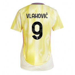 Juventus Dusan Vlahovic #9 Uit tenue Dames 2024-25 Korte Mouw