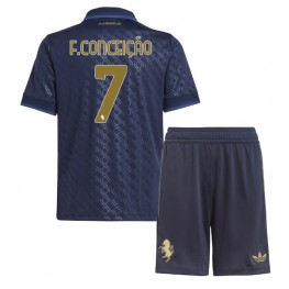 Juventus Francisco Conceicao #7 Derde tenue Kids 2024-25 Korte Mouw (+ Korte broeken)
