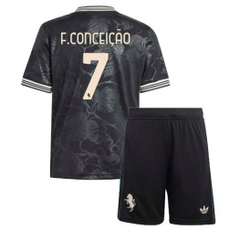 Juventus Francisco Conceicao #7 Derde tenue Kids 2025-26 Korte Mouw (+ Korte broeken)