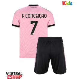 Juventus Francisco Conceicao #7 Uit tenue Kids 2026-27 Korte Mouw (+ Korte broeken)