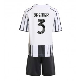 Juventus Gleison Bremer #3 Thuis tenue Kids 2025-26 Korte Mouw (+ Korte broeken)