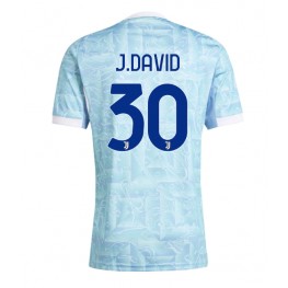 Juventus Jonathan David #30 Uit tenue 2025-26 Korte Mouw
