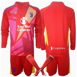 Juventus Keeper Thuis tenue Kids 2024-25 Lange Mouw (+ Korte broeken)